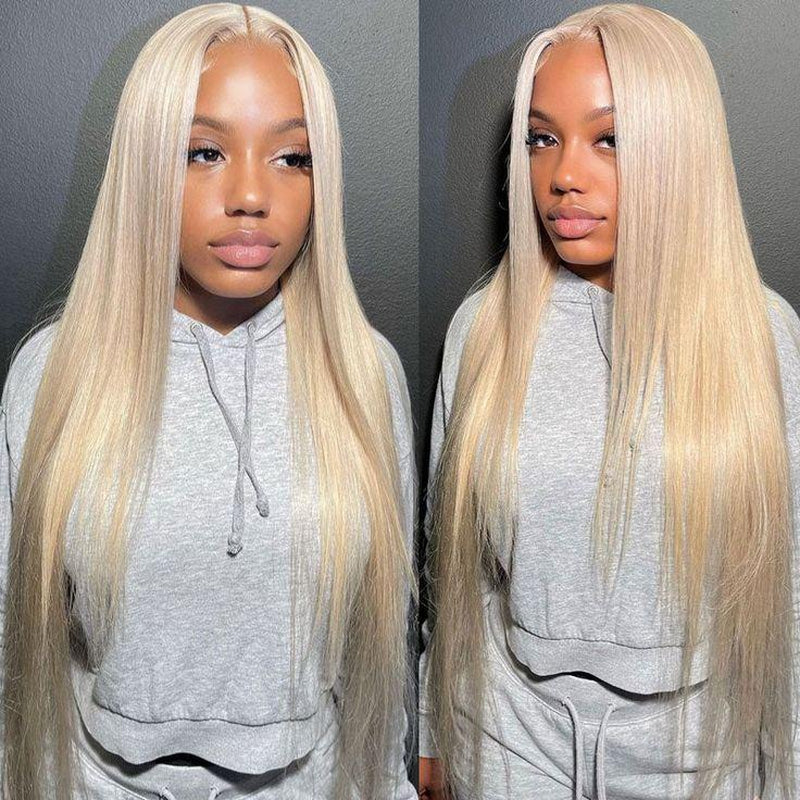 [30Inch for Only $109] Hot Star 613 Blonde Body Wave 13X6 HD Transparent Lace Frontal Human Hair Wigs Brazilian Hiar Straight 13X4 Lace Front Human Hair Wigs 180% Density