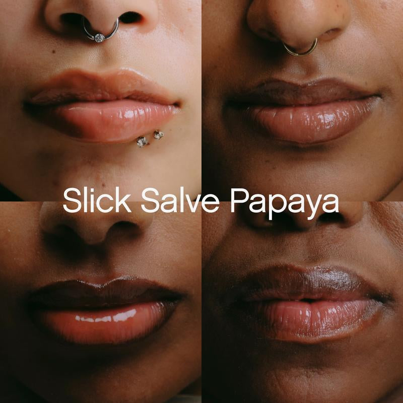 Slick Lip Trio - Hydrating Lip Balm Set with Pomegranate, Acai, and Papaya Shades for Glossy, Moisturized Lips Berry Moisture
