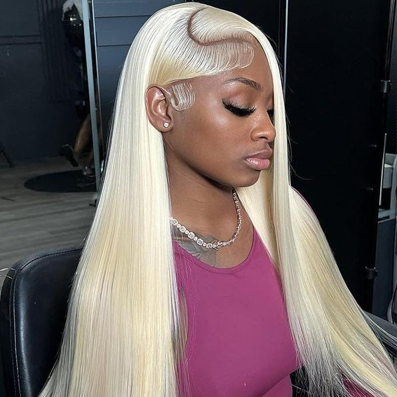 [30Inch for Only $109] Hot Star 613 Blonde Body Wave 13X6 HD Transparent Lace Frontal Human Hair Wigs Brazilian Hiar Straight 13X4 Lace Front Human Hair Wigs 180% Density